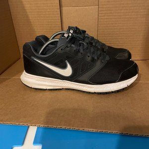 Nike Mens Downshifter 6 684652-003 Black Running Shoes Lace Up Low Top Sz 10.5